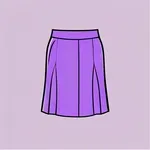 short purple skirt image